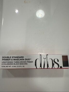 Dibs Double Standard Primer & Mascara Duo new in unopened box .15 fl. oz